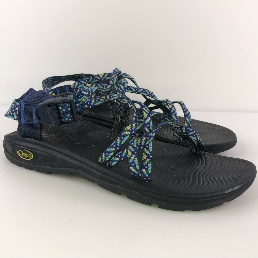 Chaco Womens 10M Z Cloud X2 Classic Blue Strappy Outdoor Sport Sandals J107060